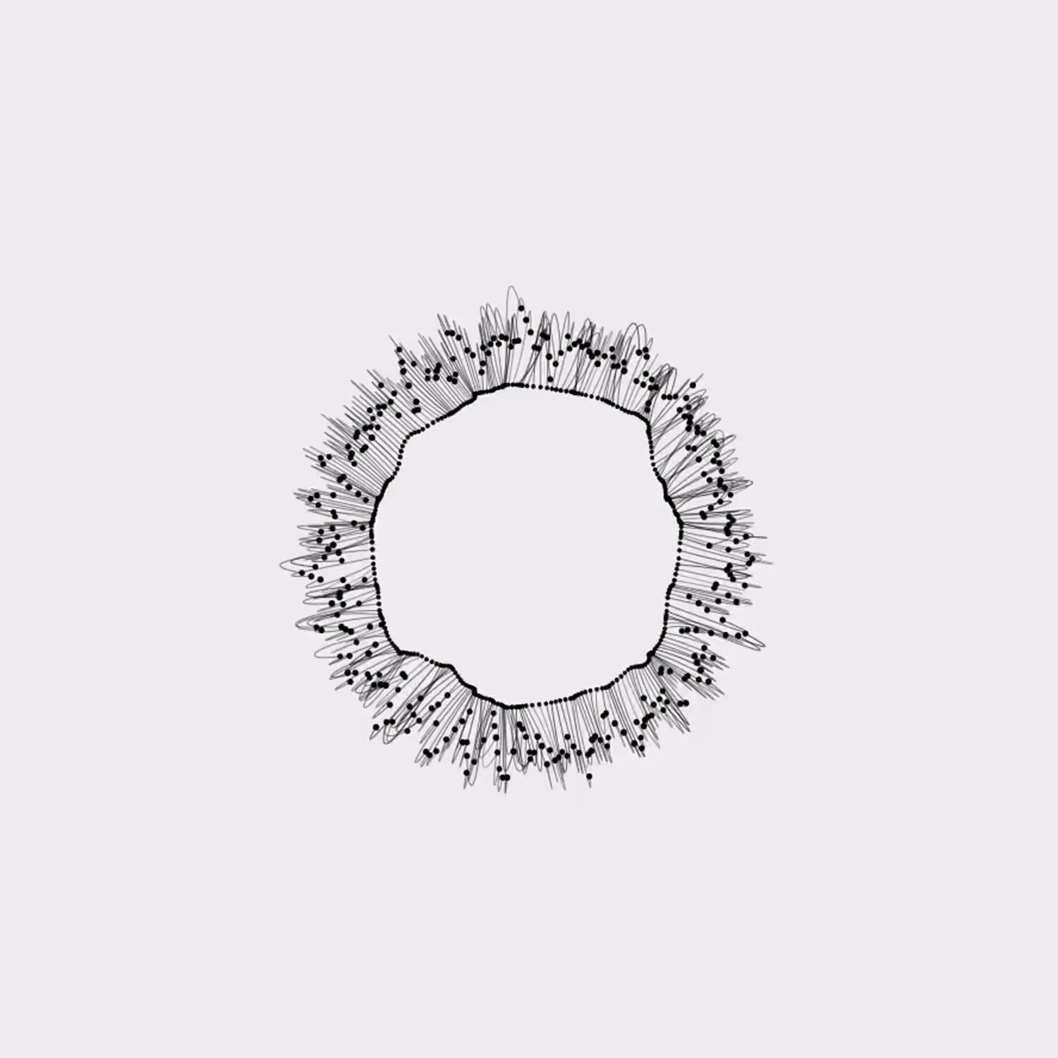 Breathing Bezier Curves #5 / 2018.08.29-19.01.06