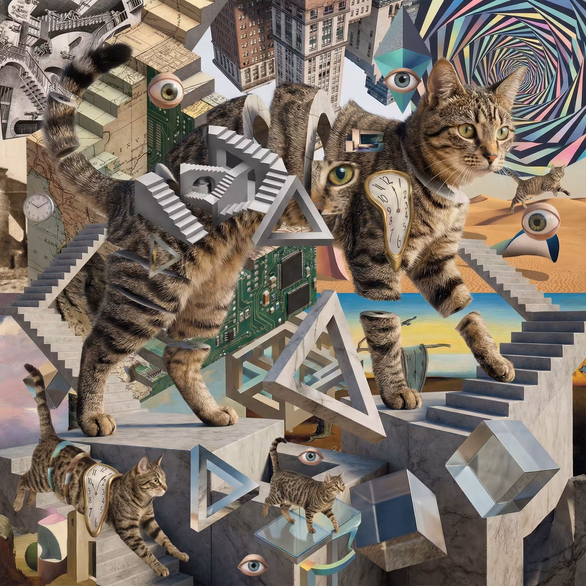 abstract cats #3