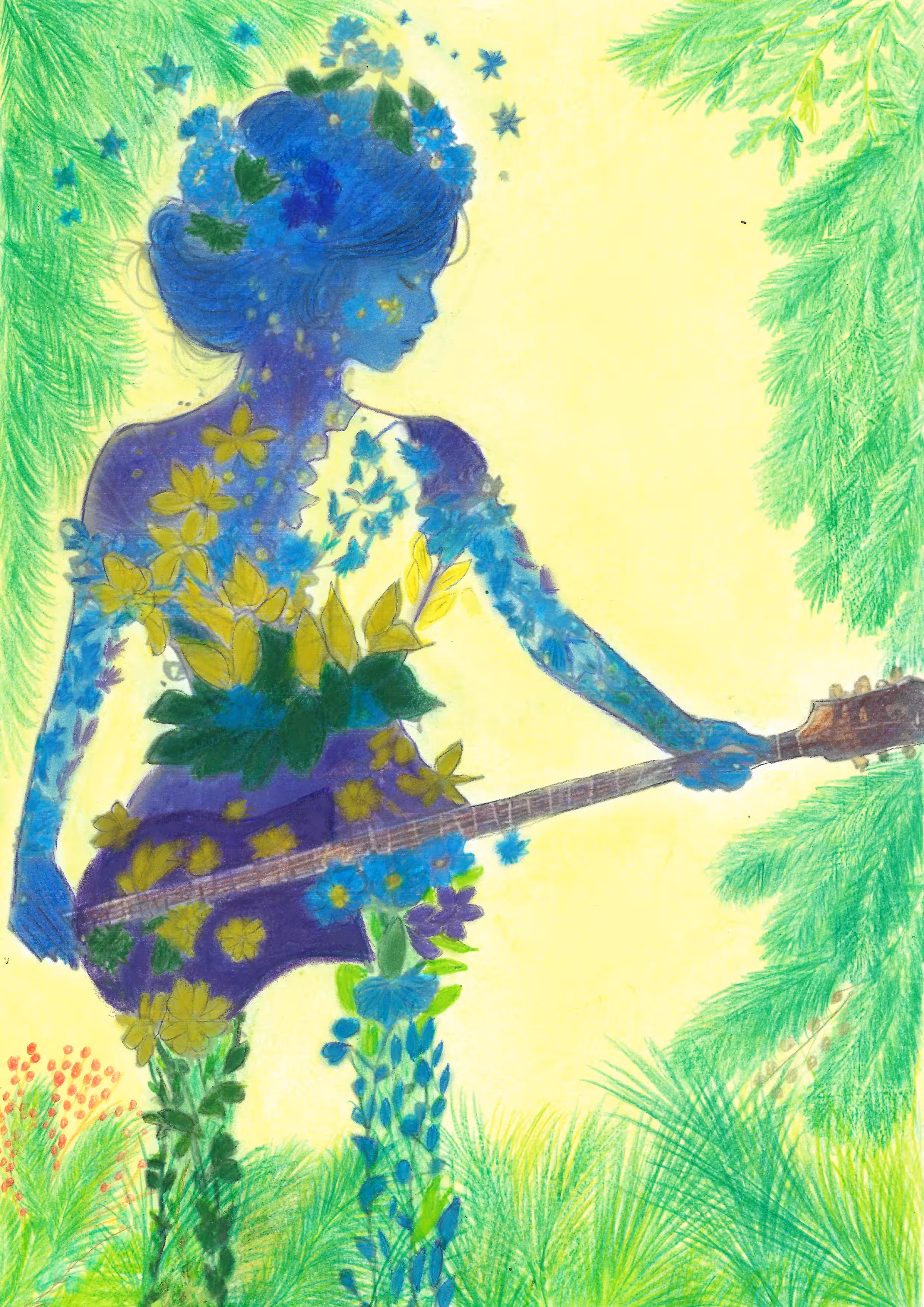 The forest ghost is a musician