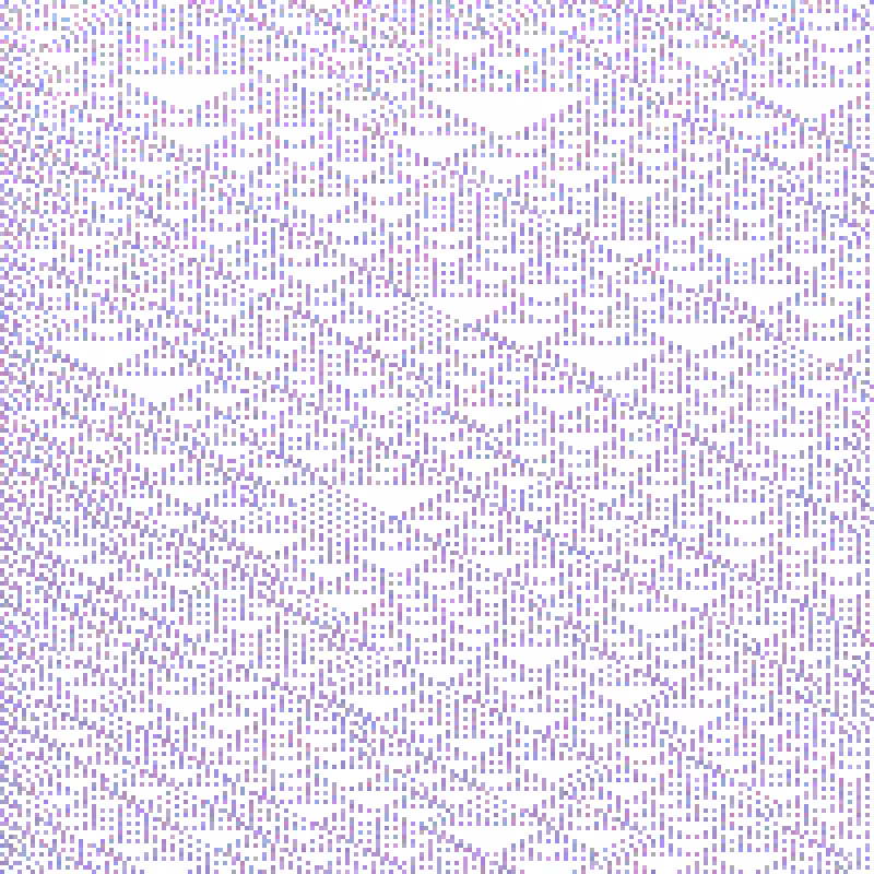 Colored Elementary Cellular Automaton #418
