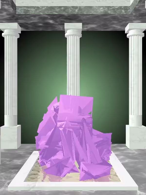 The Kicking Glossy Violet Man #6682