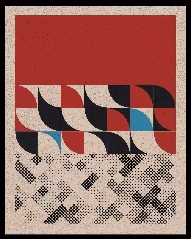 Bauhaus art #red #7