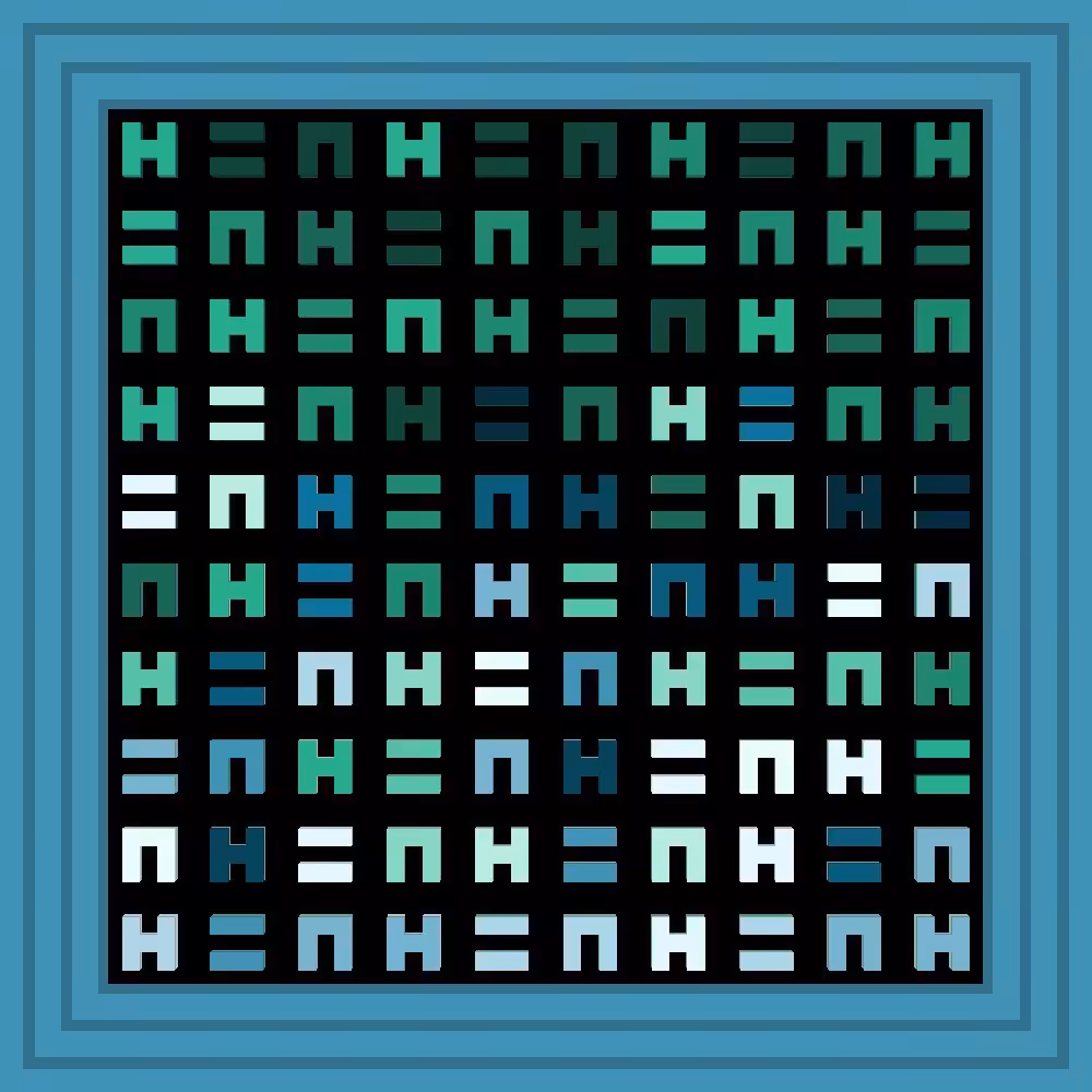 love :: Procedural Symbols (H=N) #518/1000
