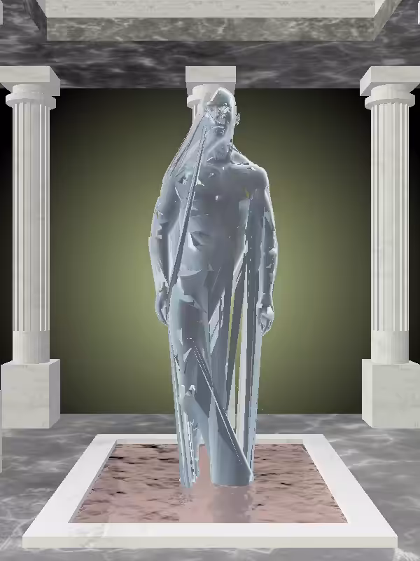 HeavenComputer: The Jumping Shimmery Blue Man #4829
