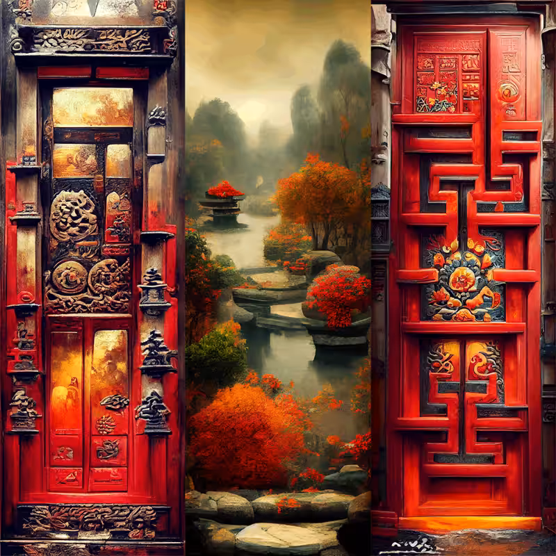 AI Chinese Garden #16