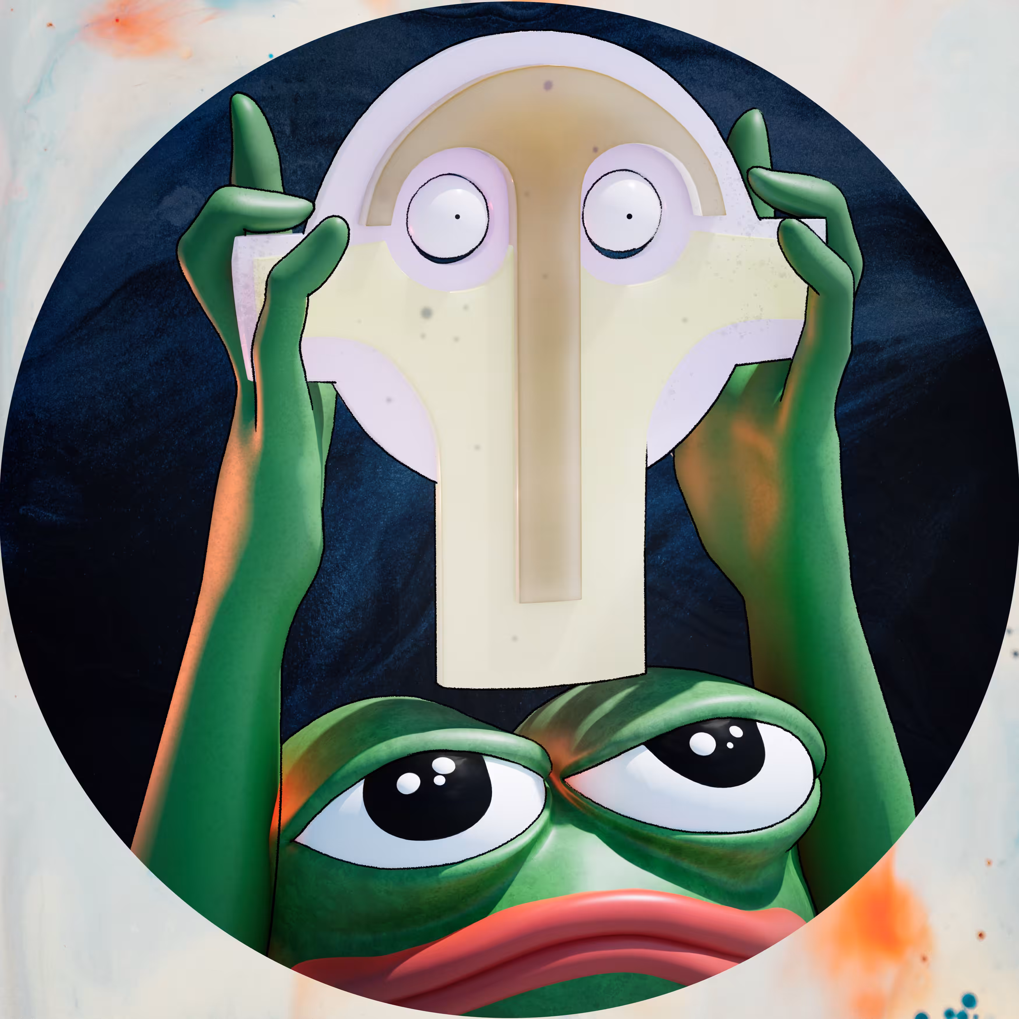 MASK OF PEPE - Transparent Vision