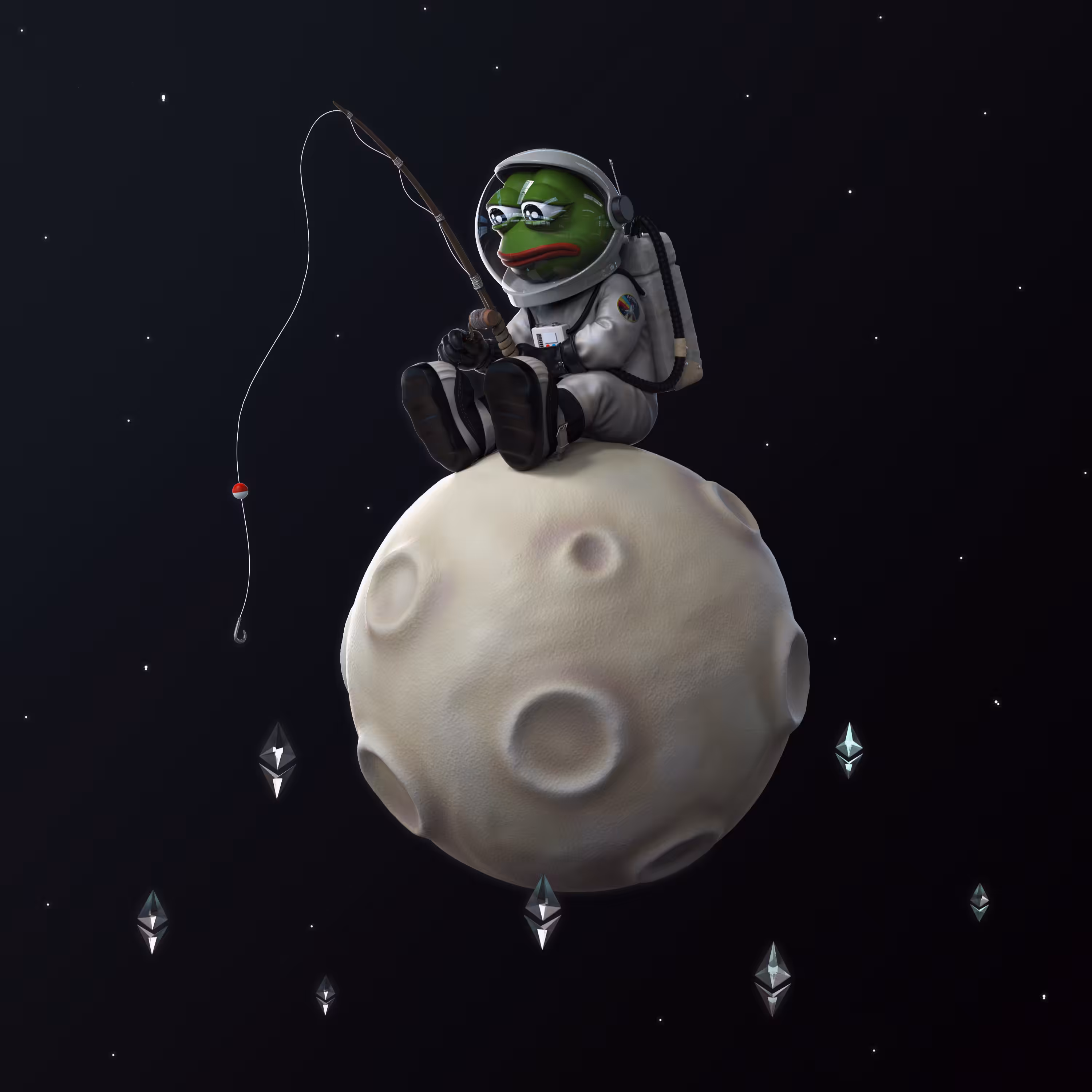 sad astronaut Pepe 🐸