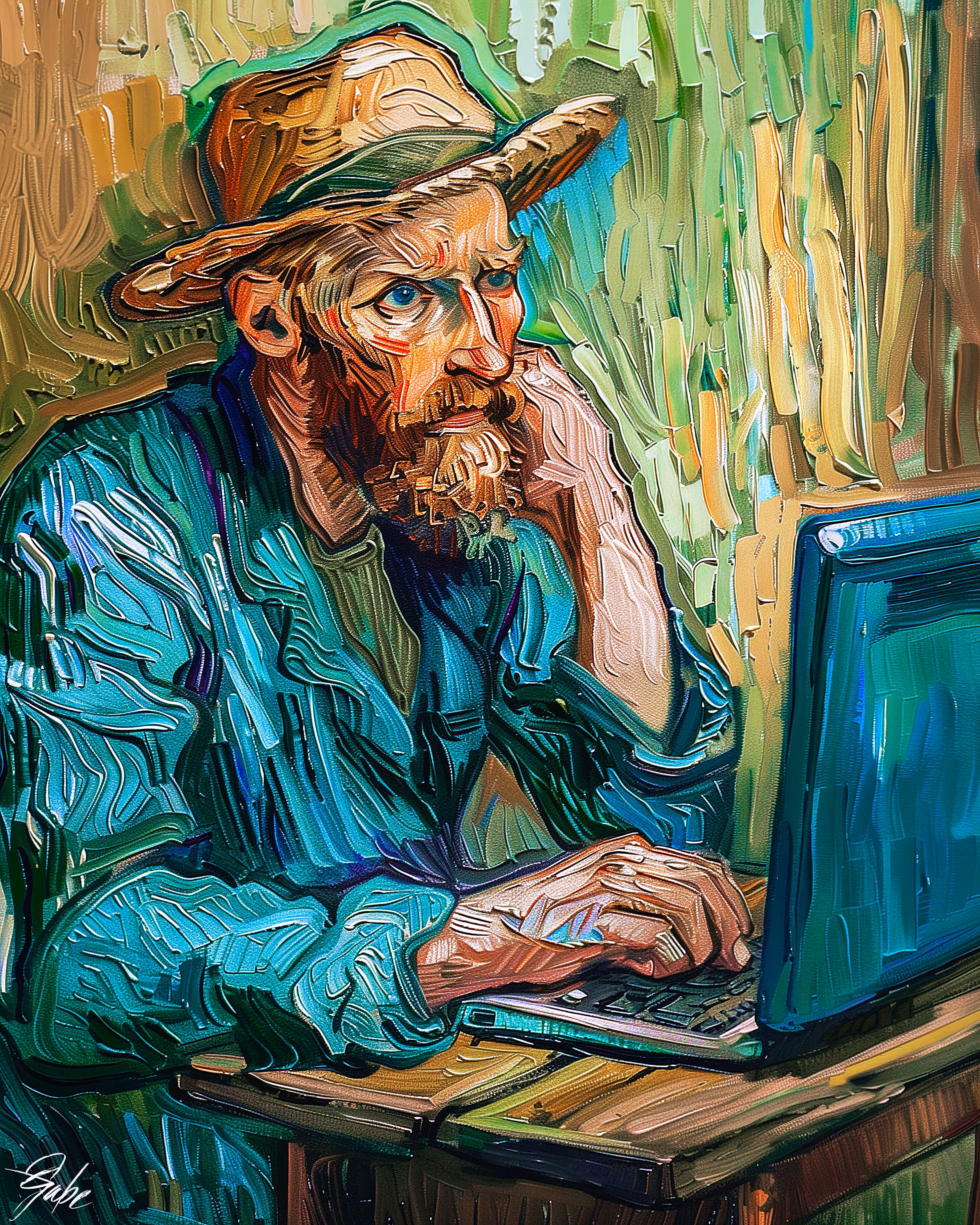 Day #102:  “Van Gogh Tries AI” 