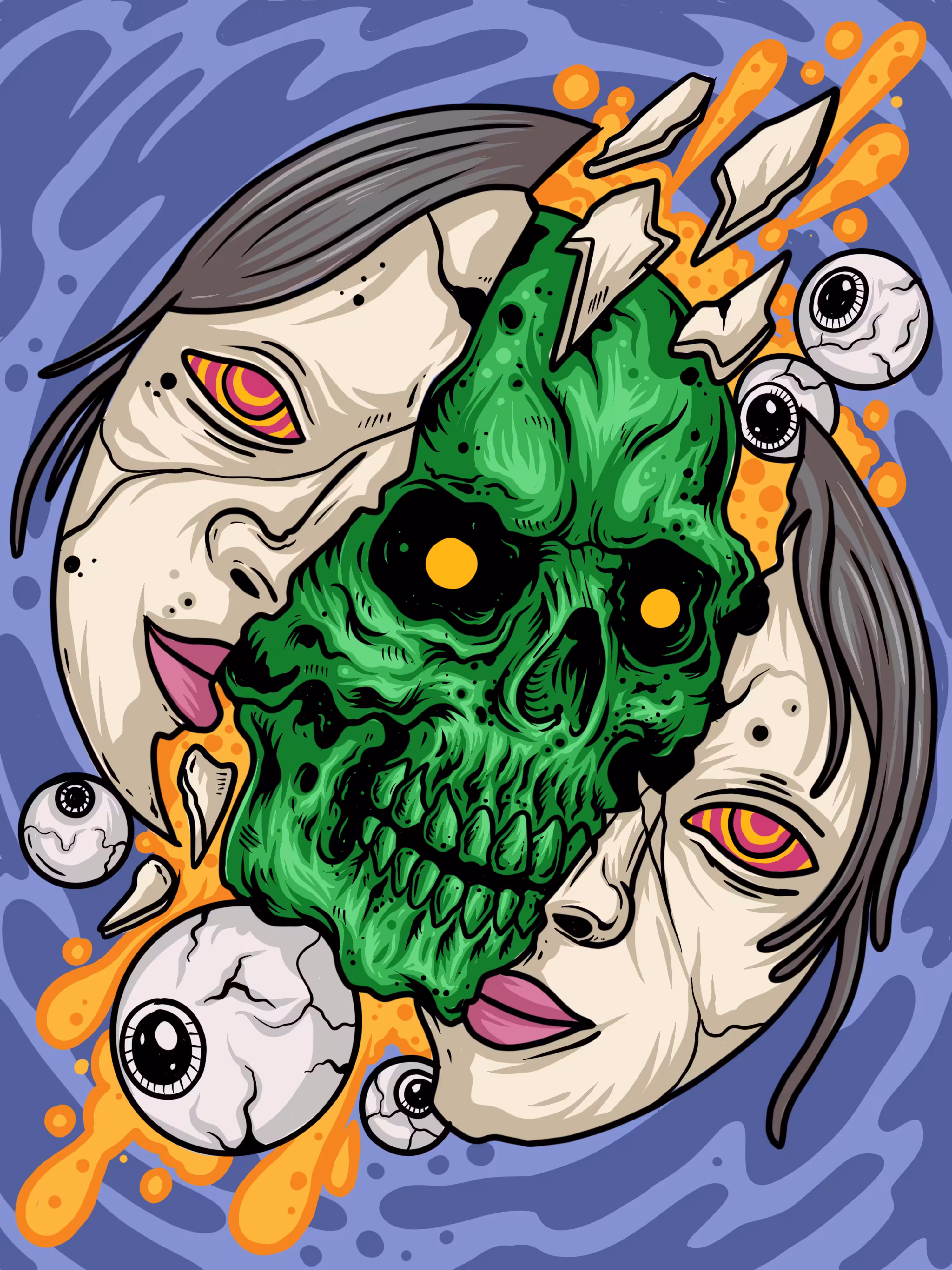 explode skull