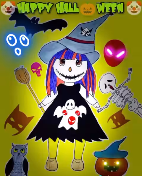 Halloween and funny faces