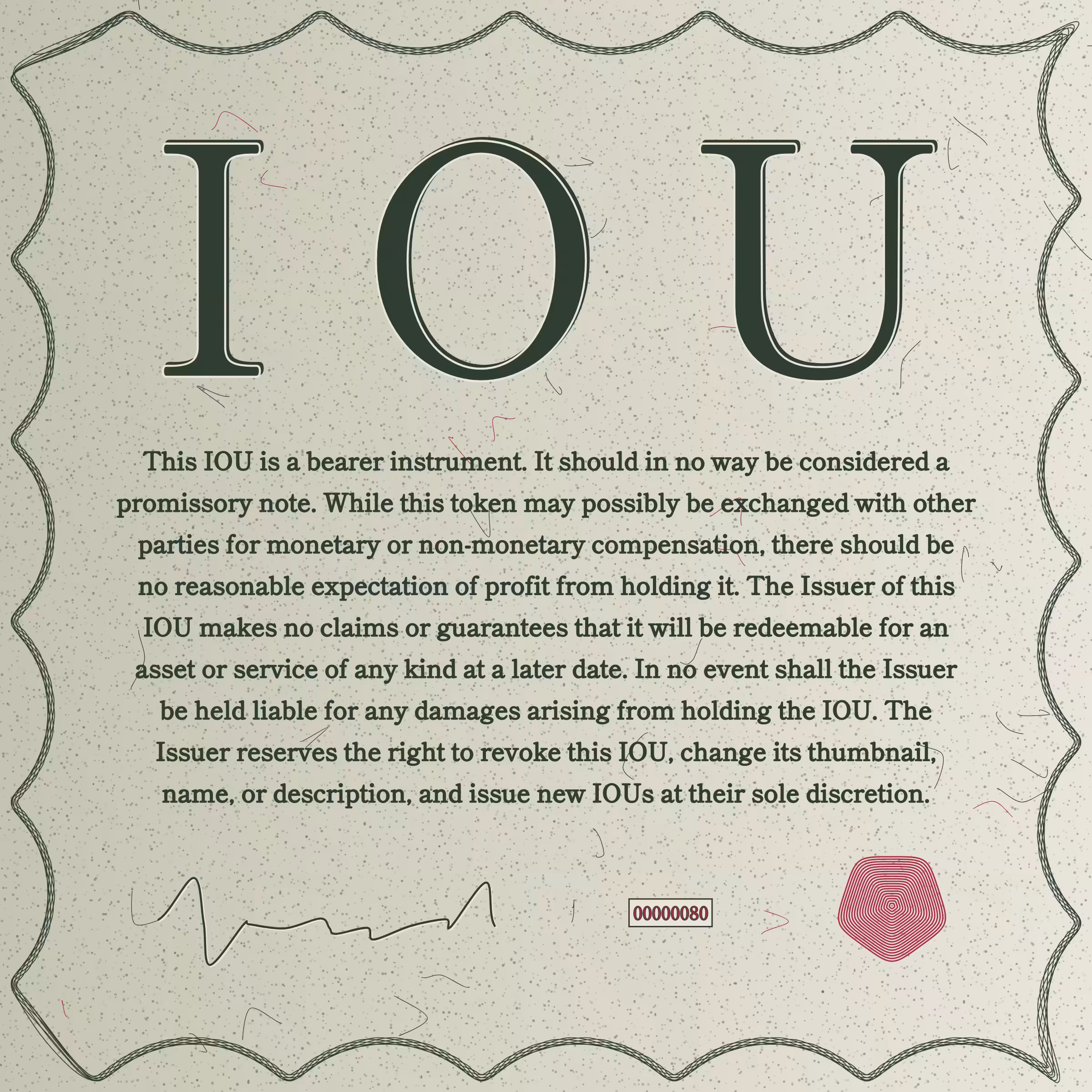 IOU #80