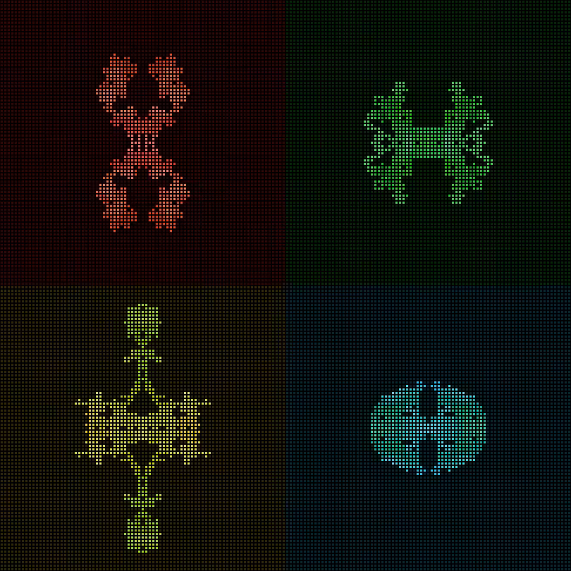 Dither Creatures 2x2 #96