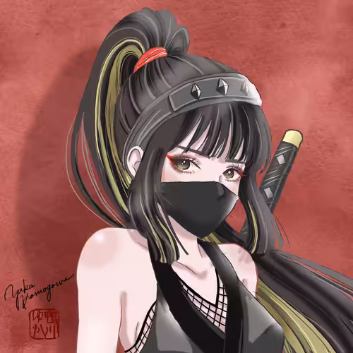 Crypto Ninja Girl #001/square edition