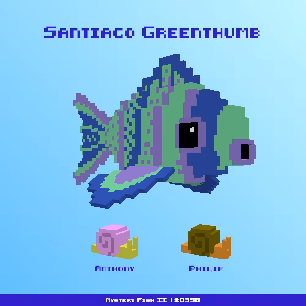 Santiago Greenthumb :: Mystery Fish 0398/1000