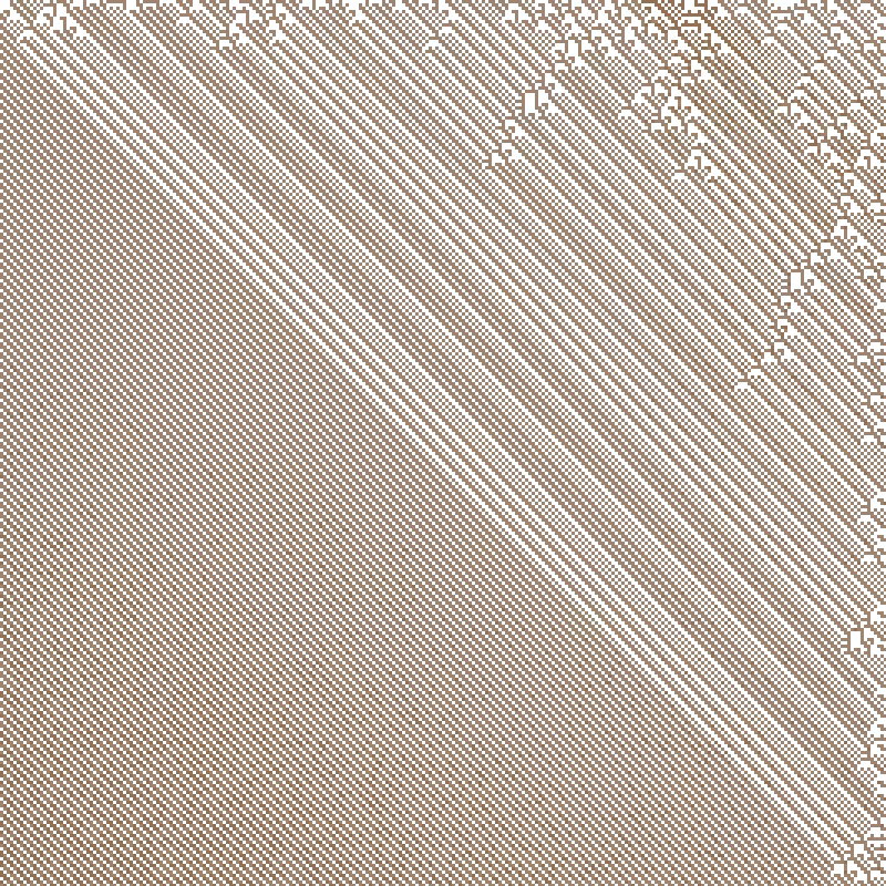 Colored Elementary Cellular Automaton #292