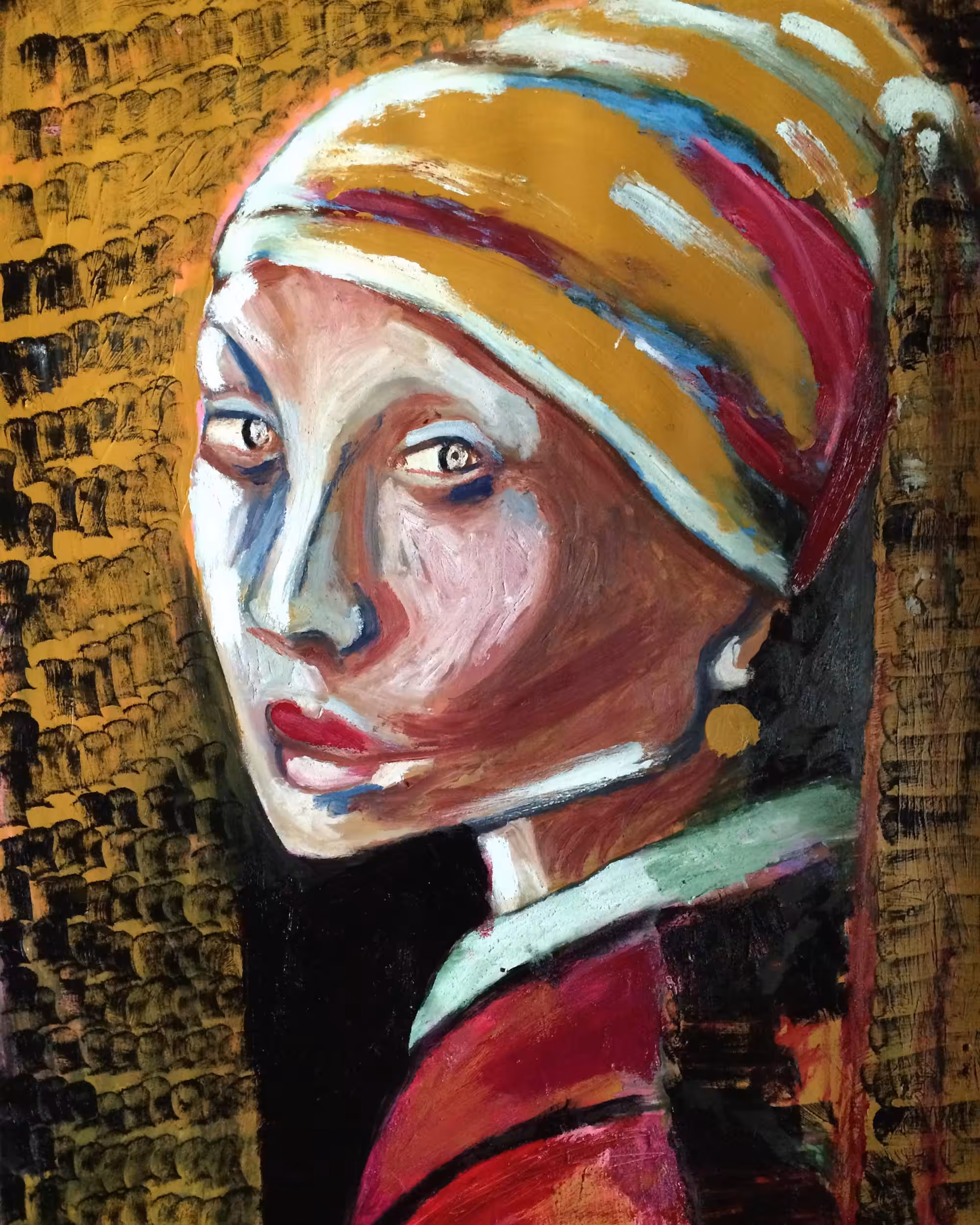 Recreating Girl with a Pearl Earring Painting by Johannes Vermeer