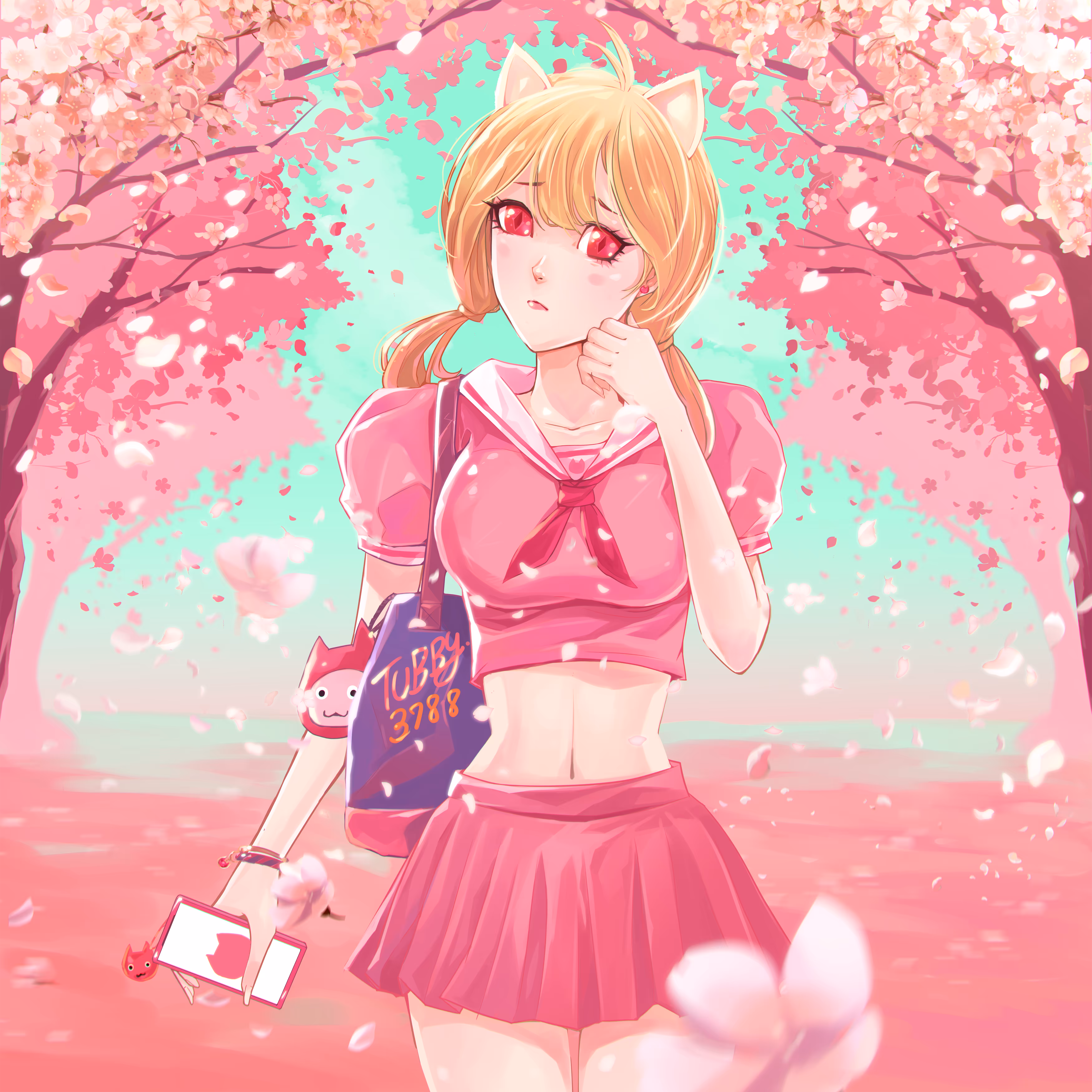 猫とさくらガーデン  ❁❁❁❁（＾・ω・＾）