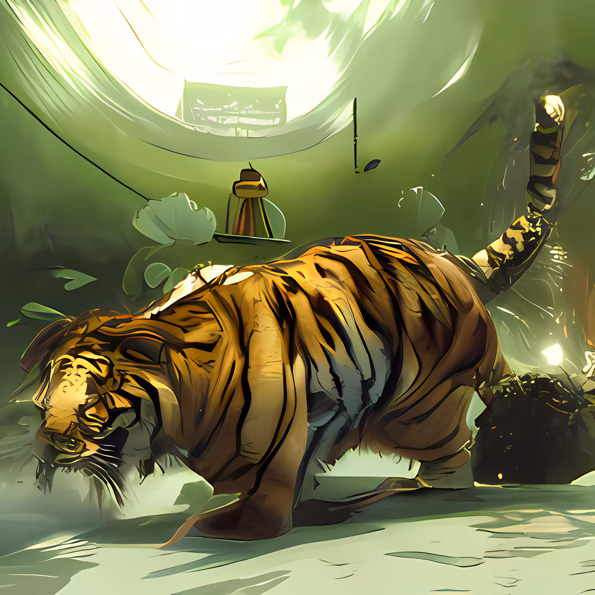 The tiger is looking for the truth