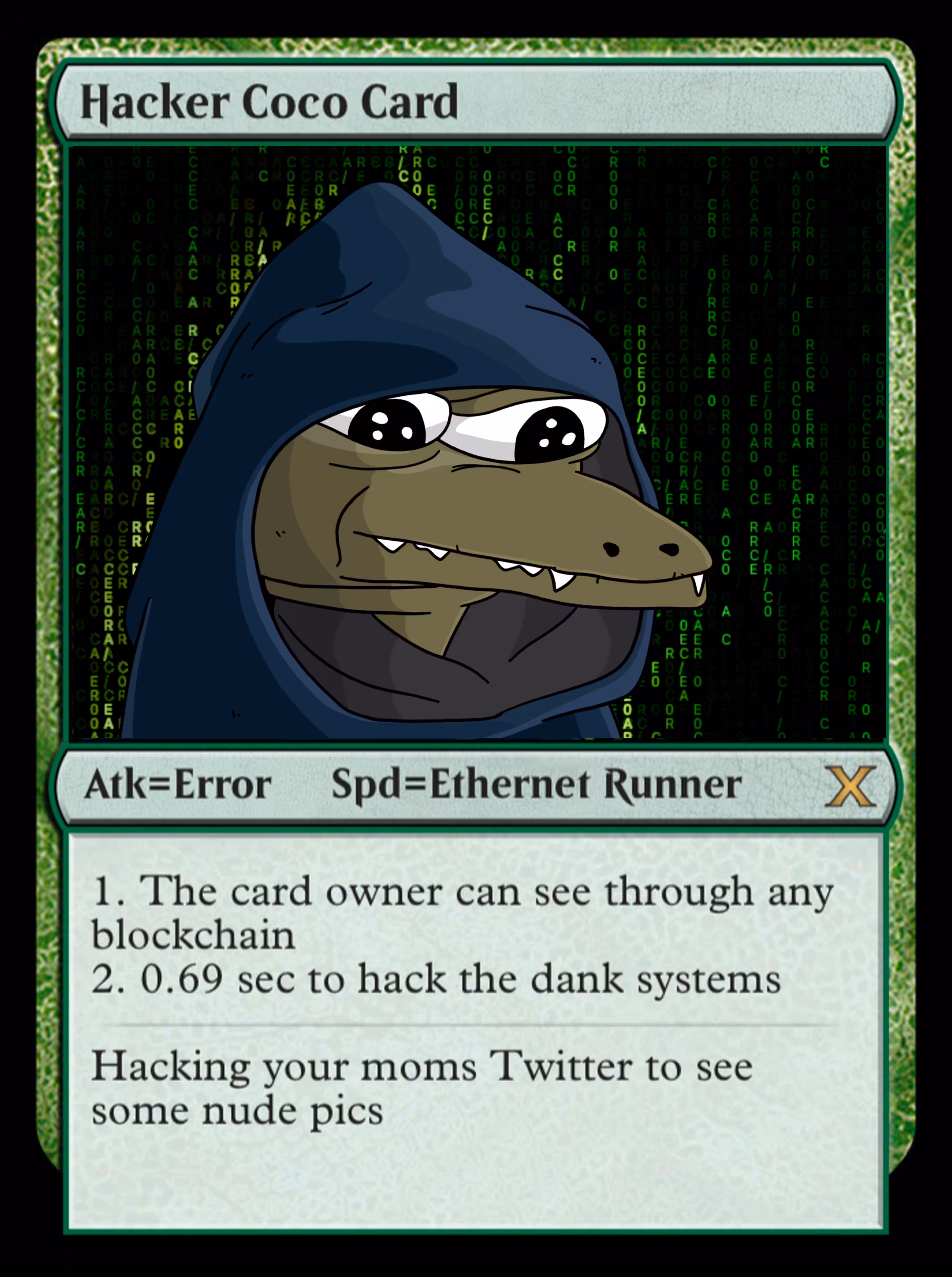HACKER COCO CARD