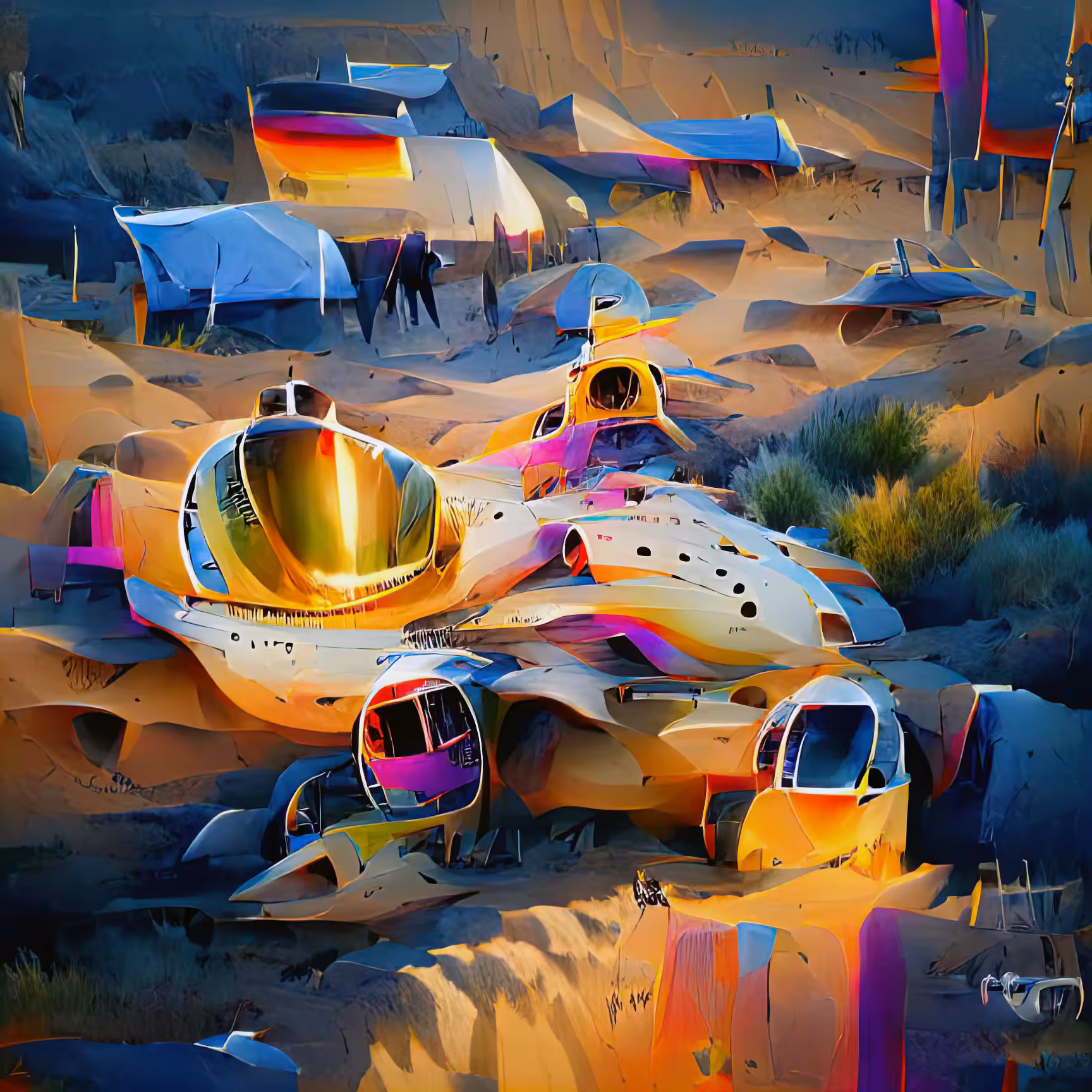 Anne Spalter AI Spaceships: Desert Frigate 336/501