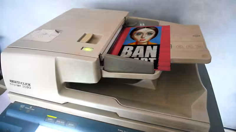 Right-Click Copies BAN AI ART