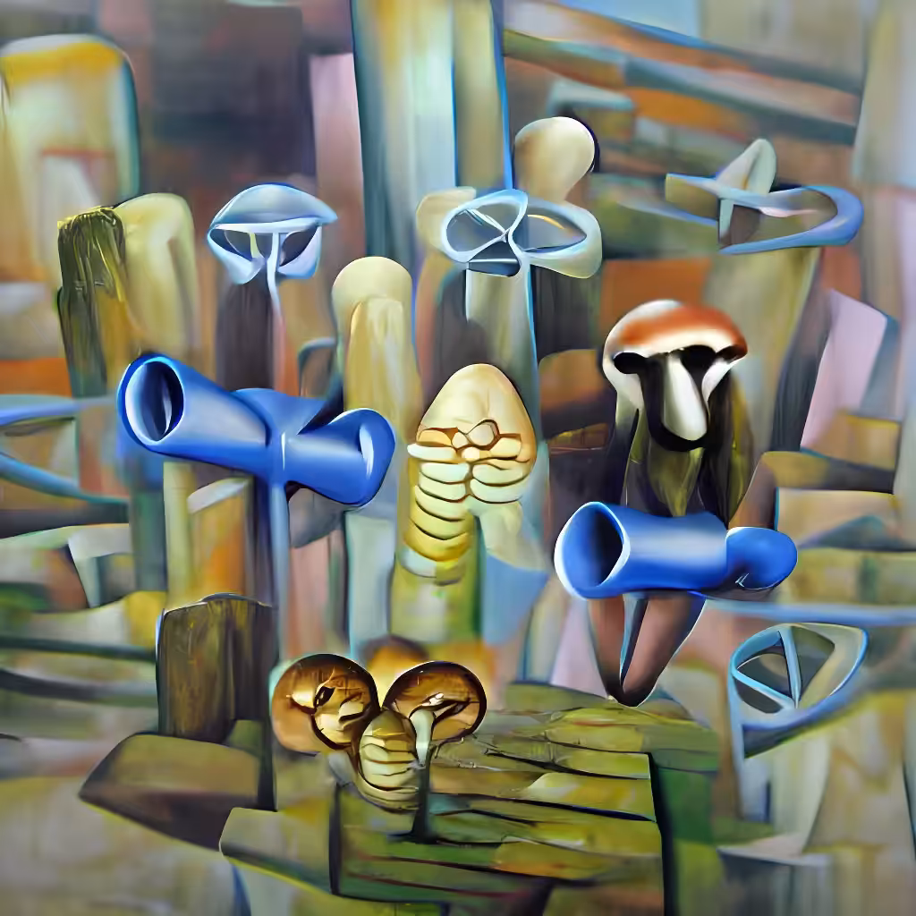The Garden Of Ai Delights: Tubular Mycelium  