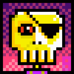 ✜ SKULL SEAL PIRATE - Pixel Art ✜