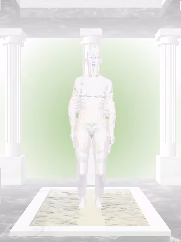HeavenComputer: The Fragmented Jumping Dusky Pale Pink Woman #1441