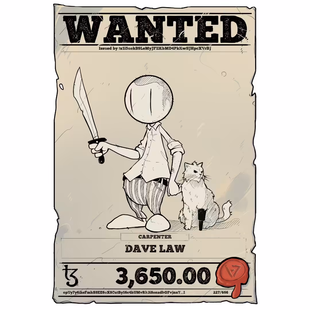 DAVE LAW | TEZOS PIRATE 227/666