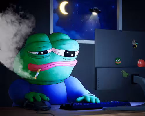 Red-Eyed Coding Pepe