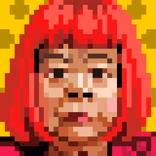 Pixel Portraits Series #010 [Yayoi Kusama]