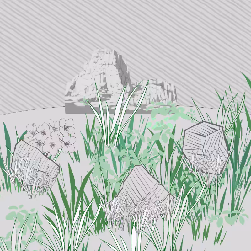 Wild Grass and Rubble #126