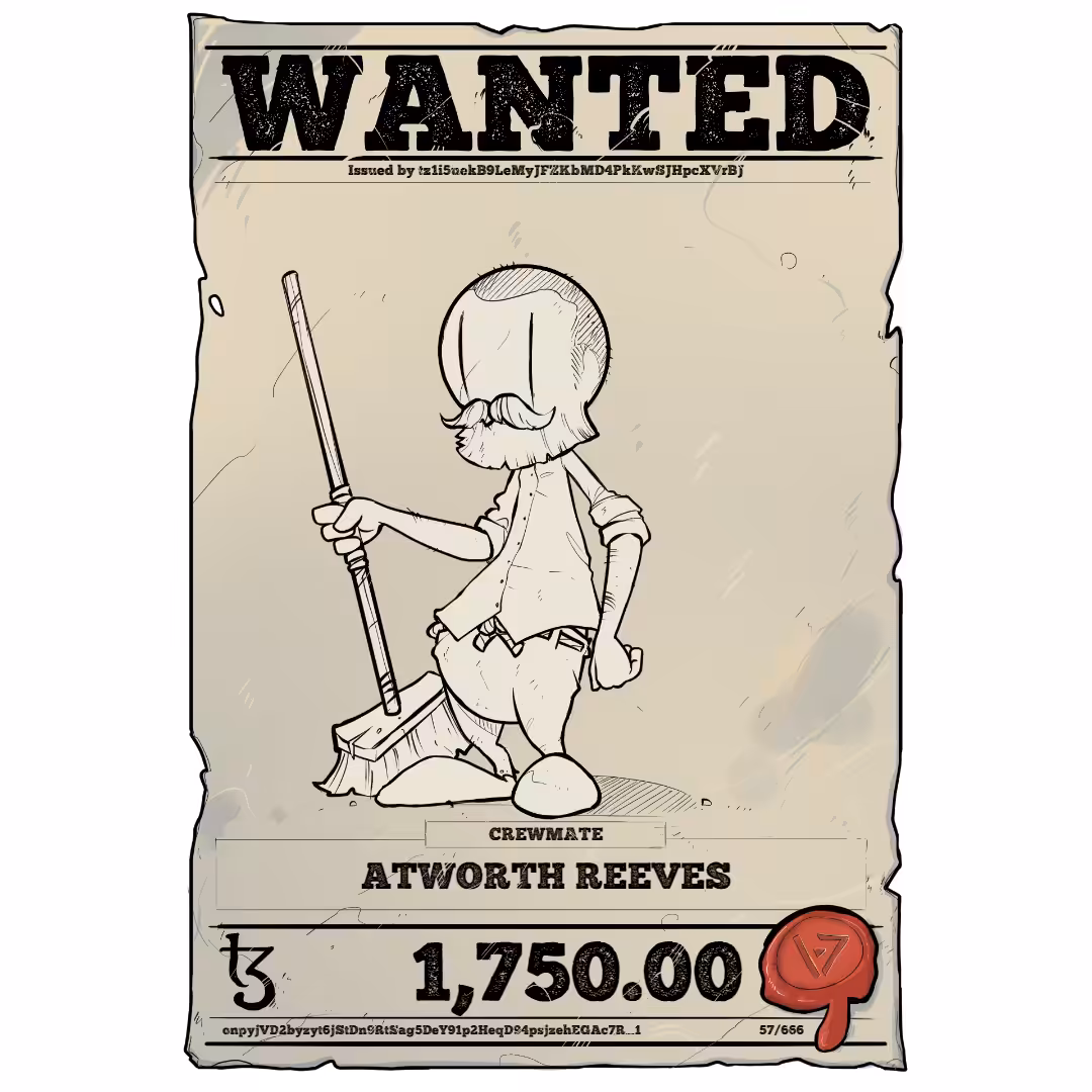 ATWORTH REEVES | TEZOS PIRATE 57/666
