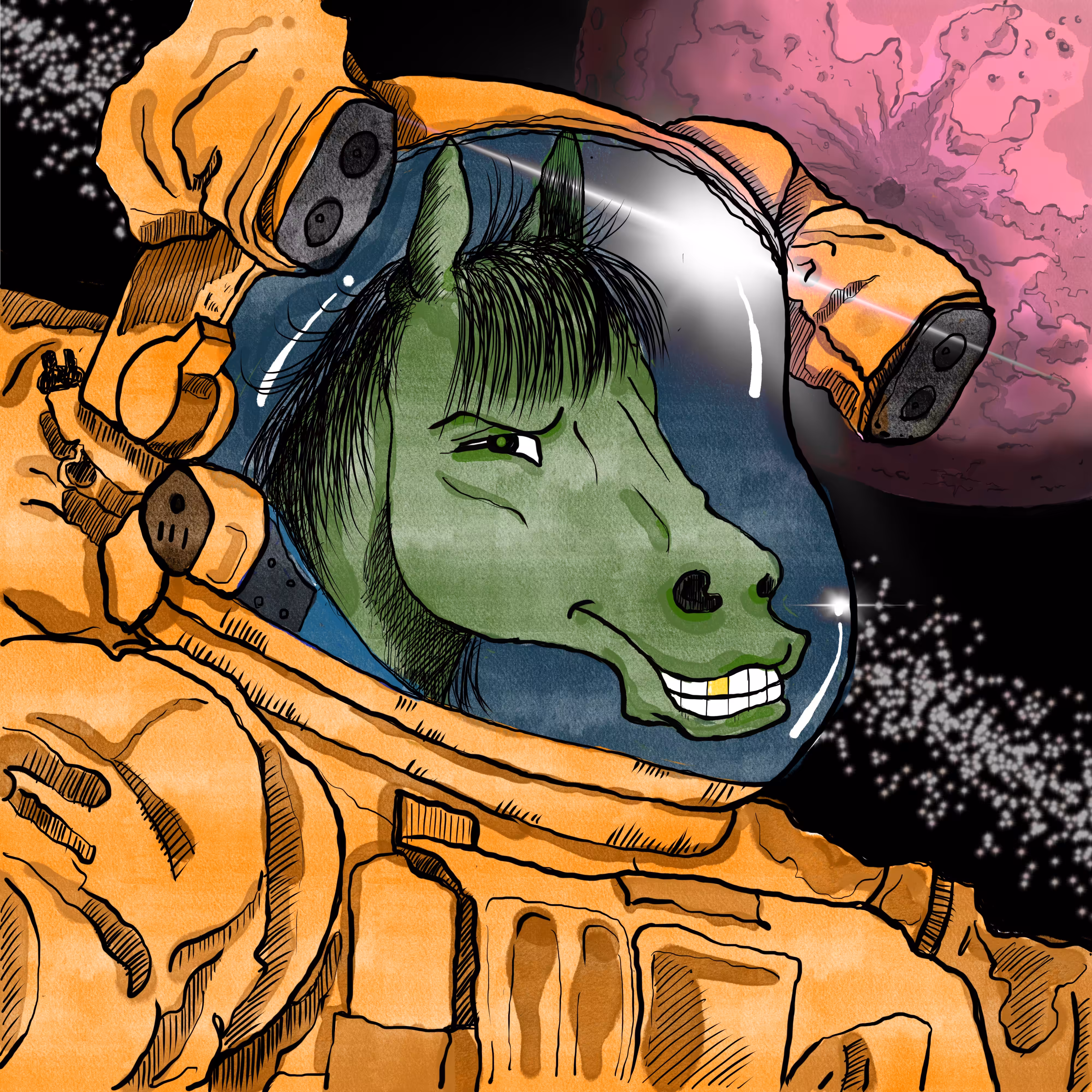 Morakot Astrohorse to the pink Moon#019