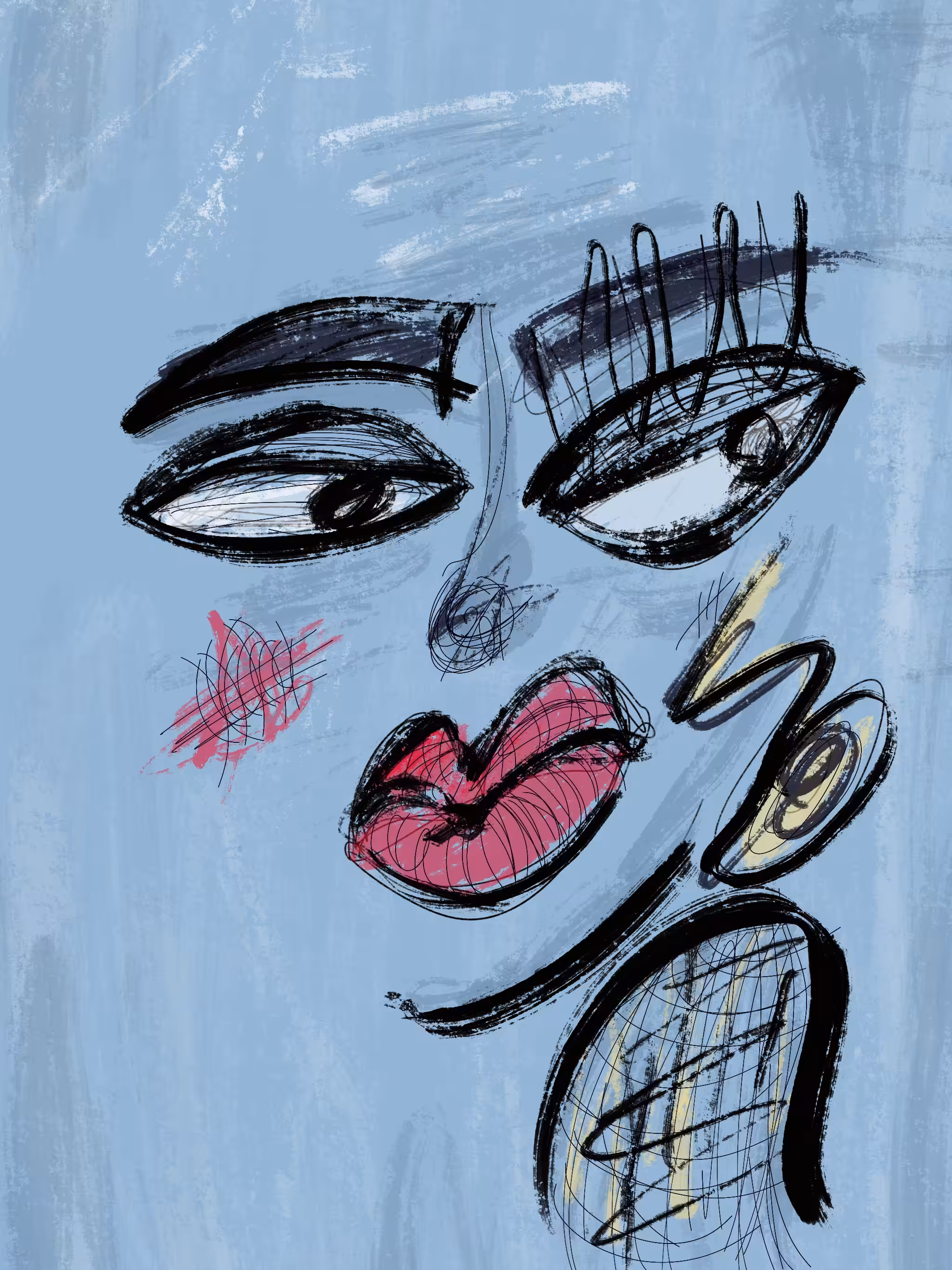 "Ambiguous" - Impressionistic Faces