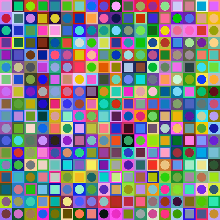 Square Dot Composition #106