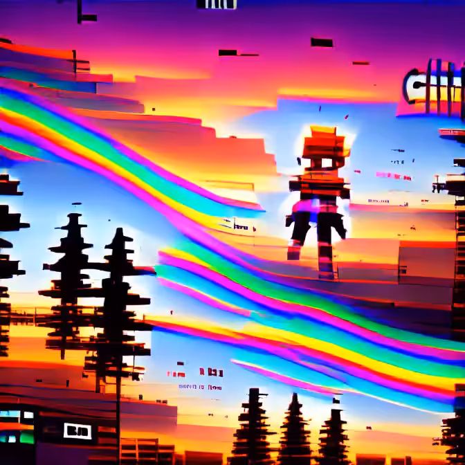 Glitch Sunset 3