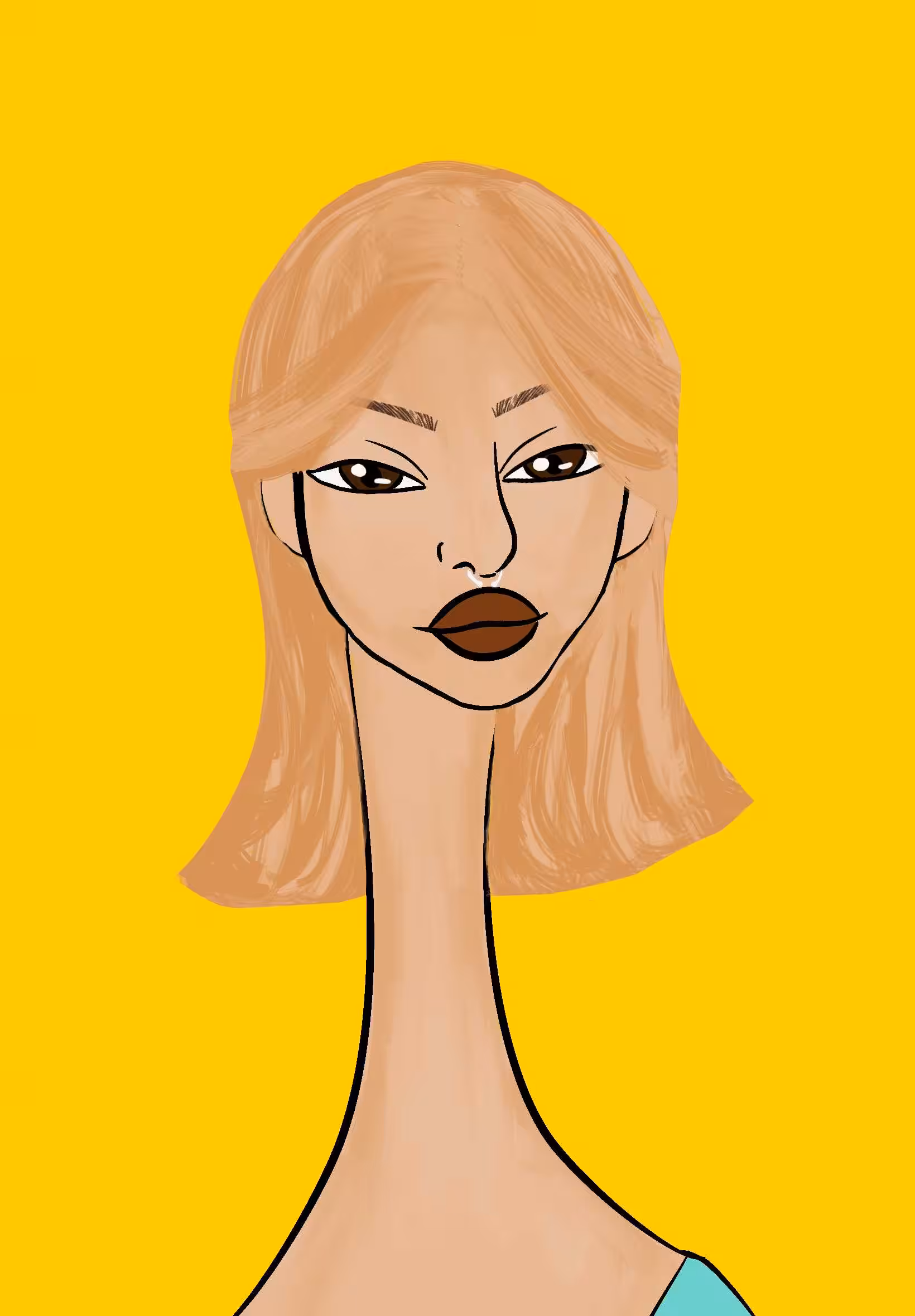 Long Neckie Lady #2708