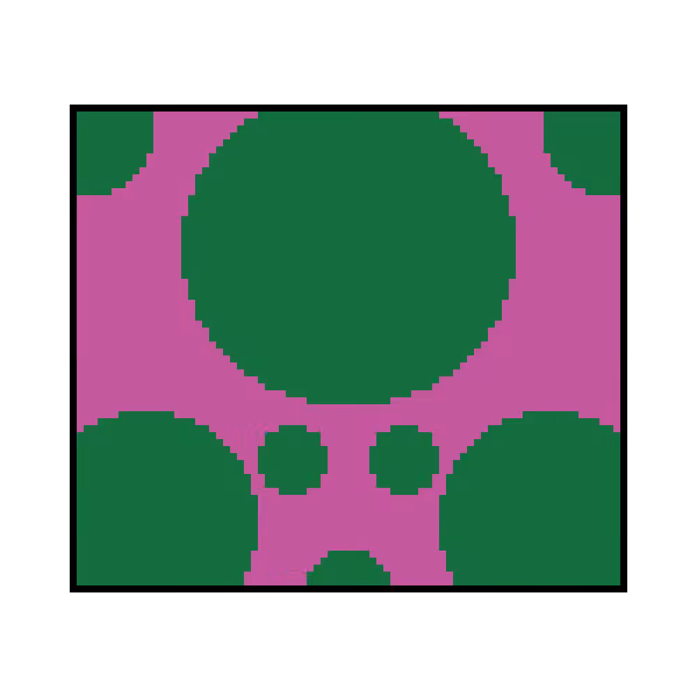 Green & Pink Flatwoven Rug
