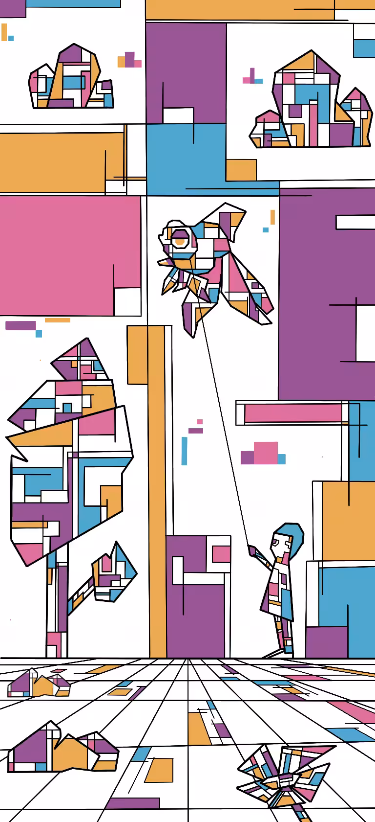 flying a kite