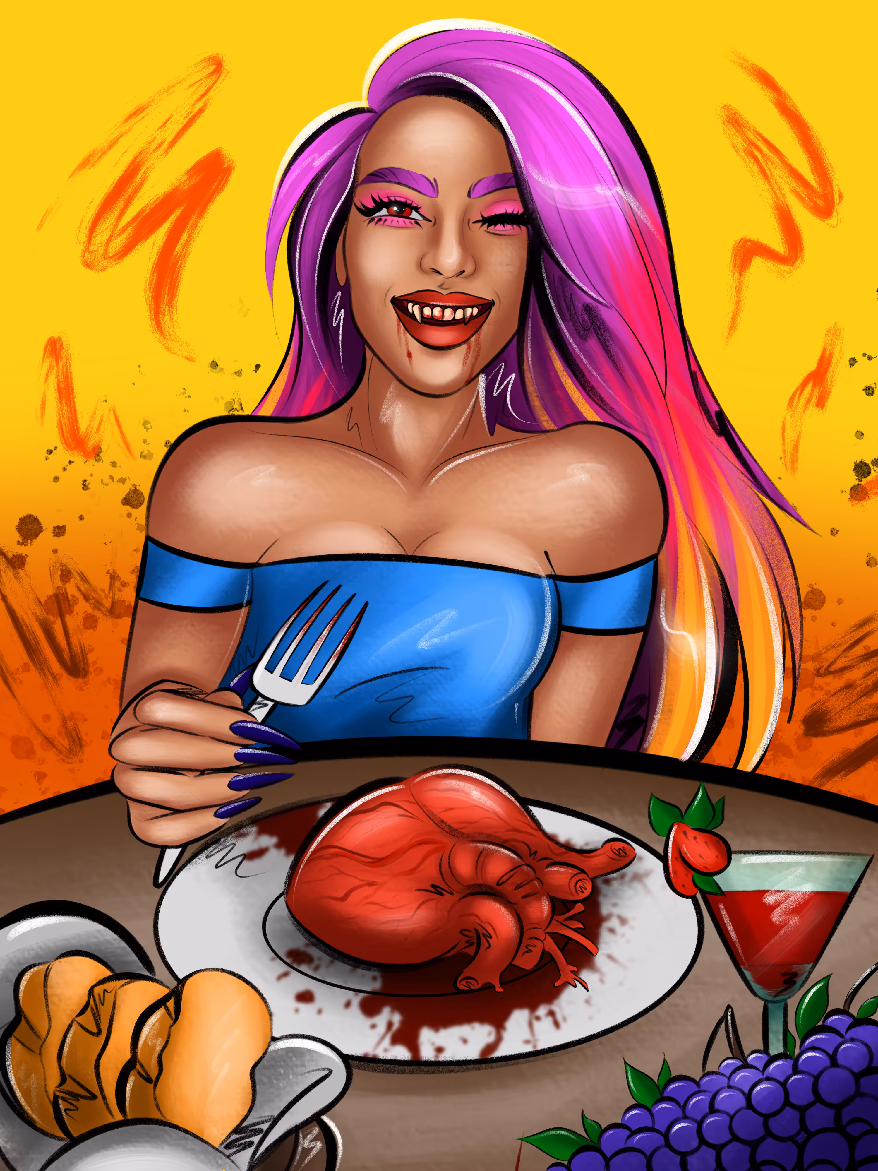 Lunch with vampire