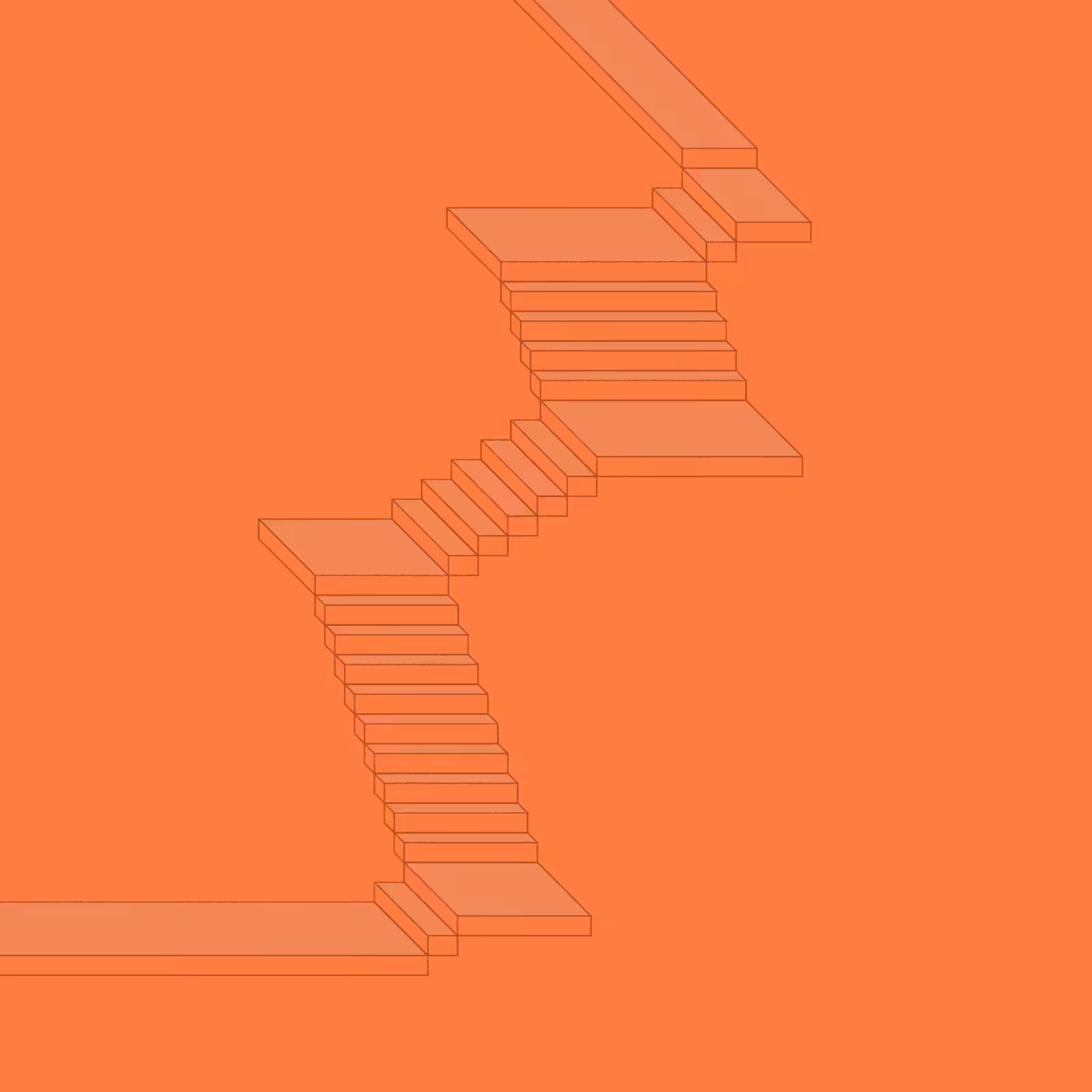 Stairs in a room #95