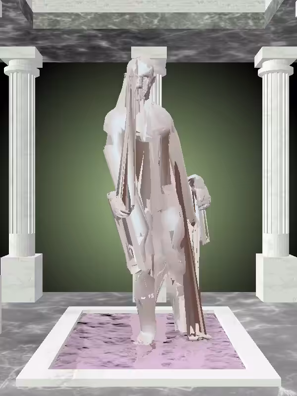 The Drunk Matte Ivory Man #2063