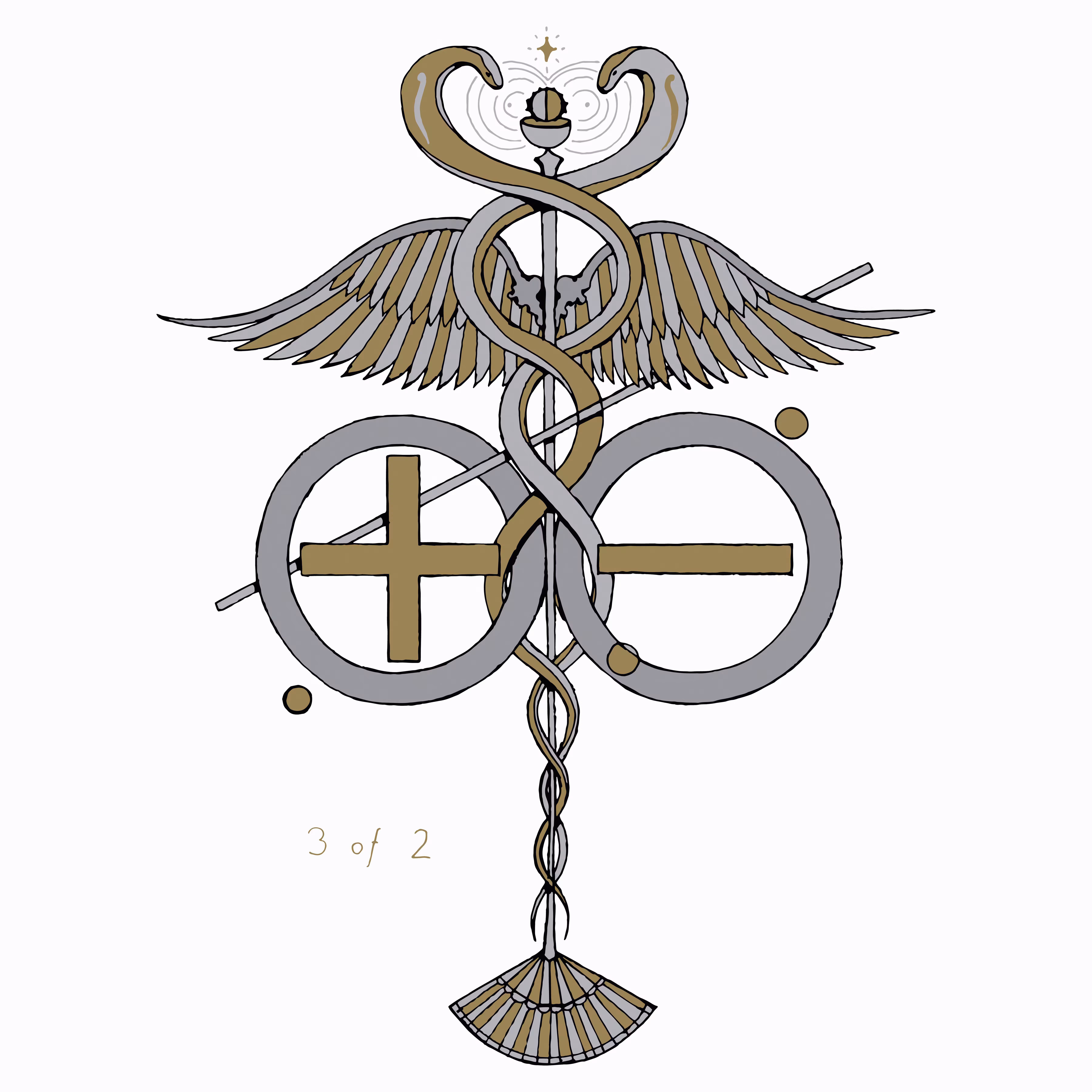 POLARITY CADUCEUS  ☤ +