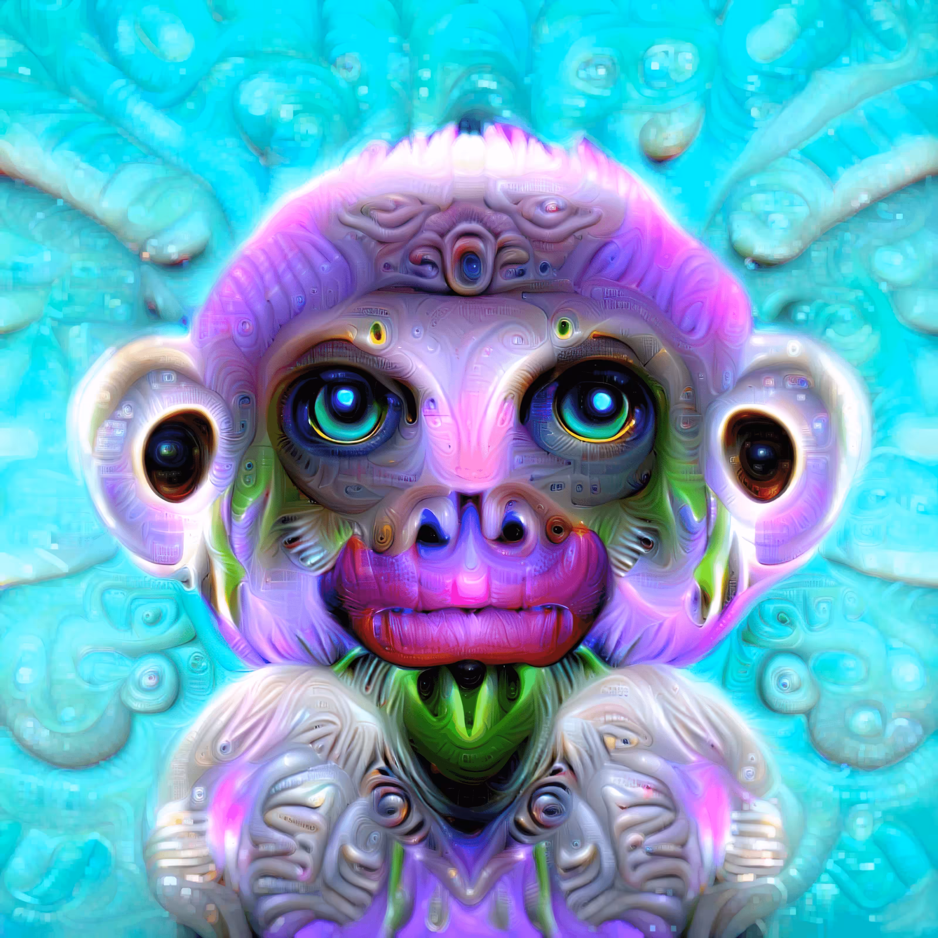 Purple Moonlight Monkey