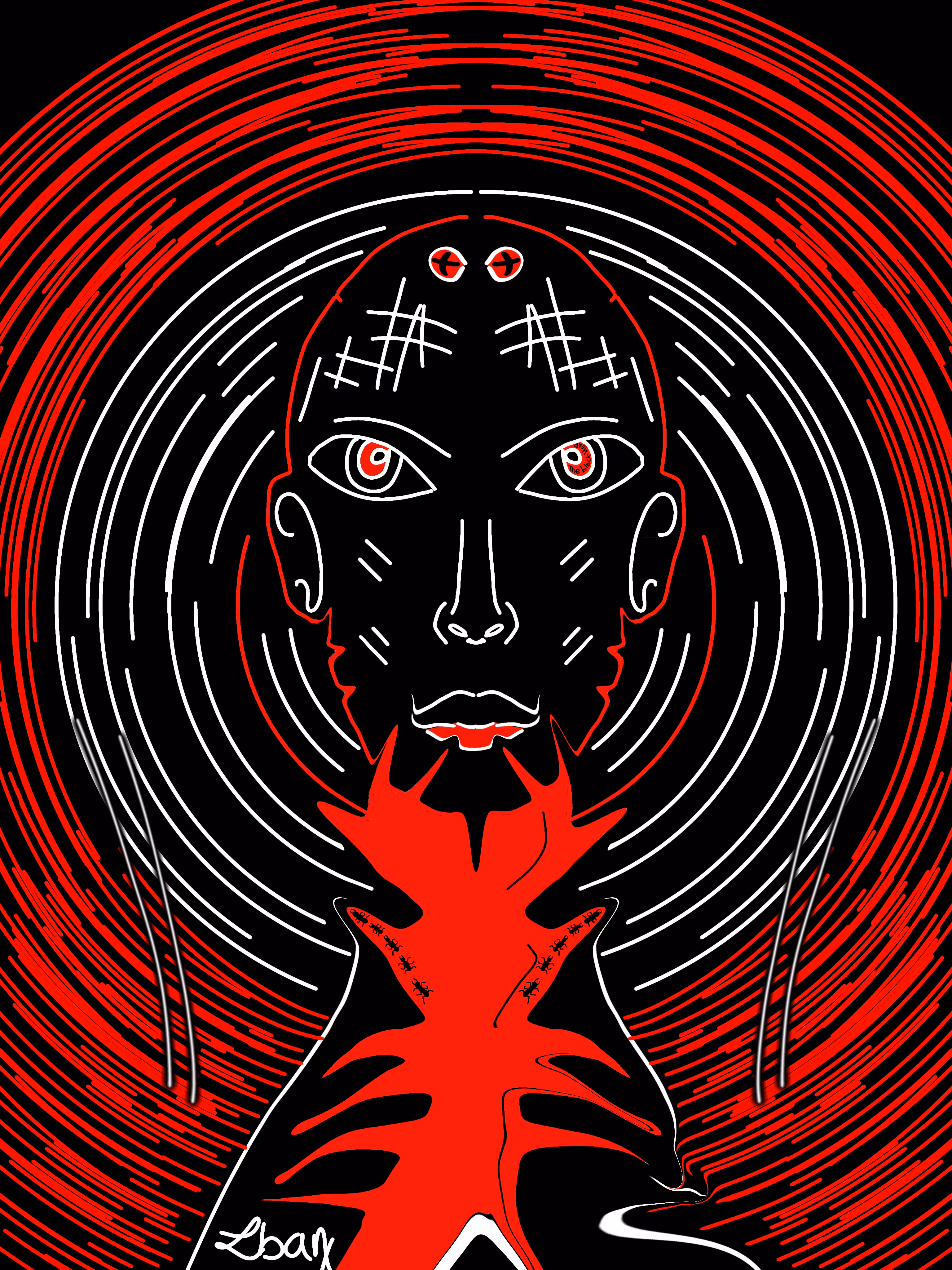 The black Head