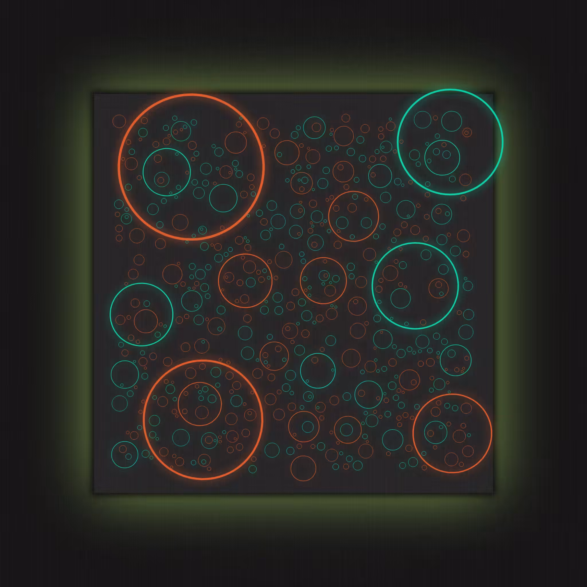 Nevercolliding Circles