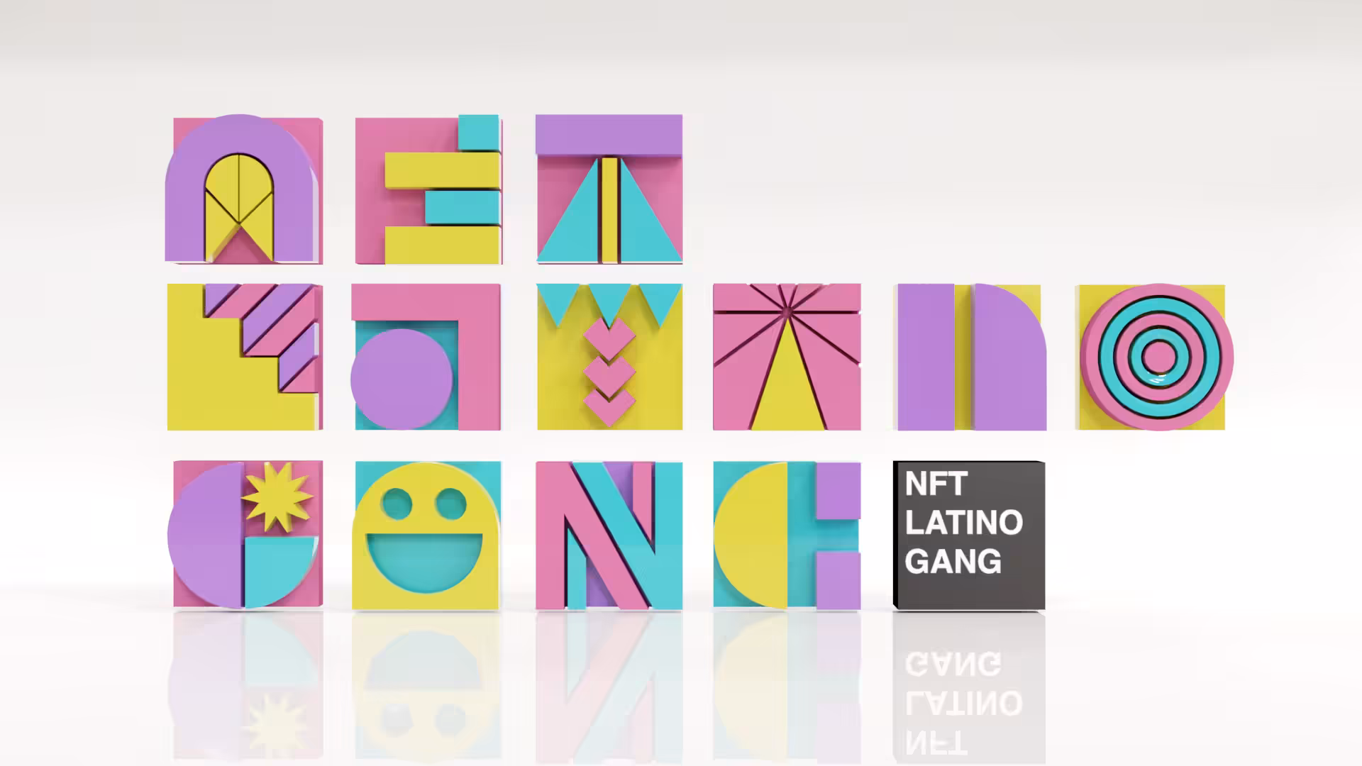 NFT LATINO GANG 3D FIRE/ WHITE