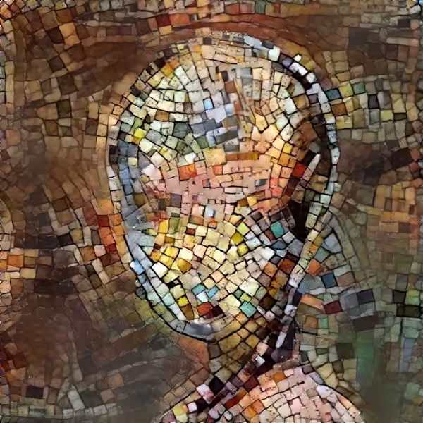 Perfect Abstract Art Polygon: Bricked Alien 