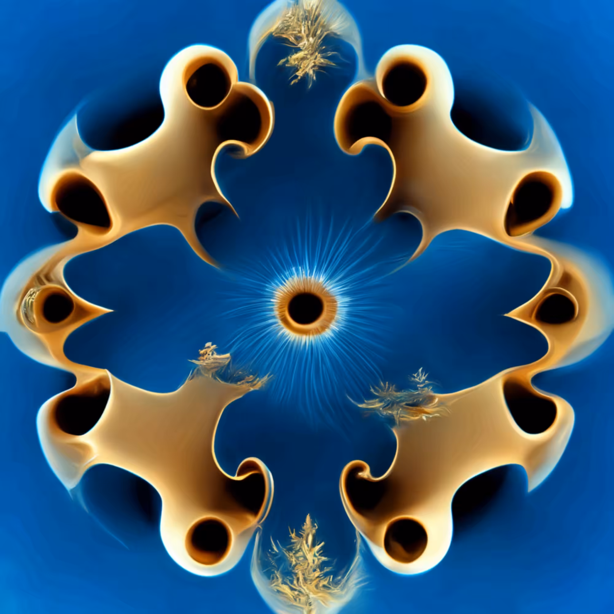 AI Generated Julia Fractals: Julia fractal spinning in space #6